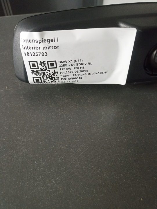 Зеркало салона EC / LED BMW U11 G06 F96 G09 5A456C4 5A8A018, фото 6