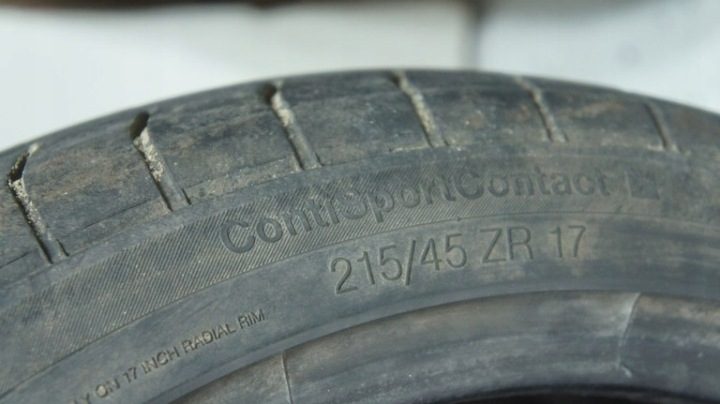 Шина летняя Continental ContiSportContact 3 215/45R17 87 В защита диска, фото 6
