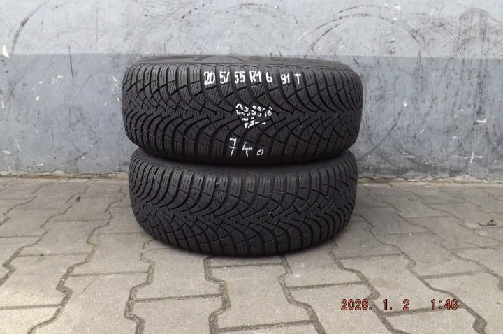 2× Шина зимняя Goodyear UltraGrip 9 205/55R16 91 т сцепление на снегу (3PMSF), фото 1