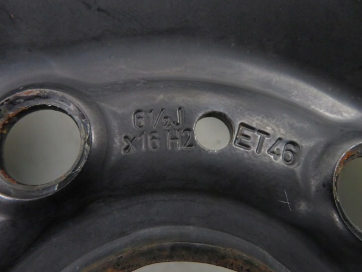 Штампованный диск VW 6.5" x 16" 5x112 ET 46, фото 2