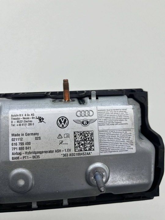 VW TOUAREG II ПОДУШКА БЕЗОПАСНОСТИ AIRBAG КОЛЕННЫЙ ЕВРОПА 7P1880841, фото 5
