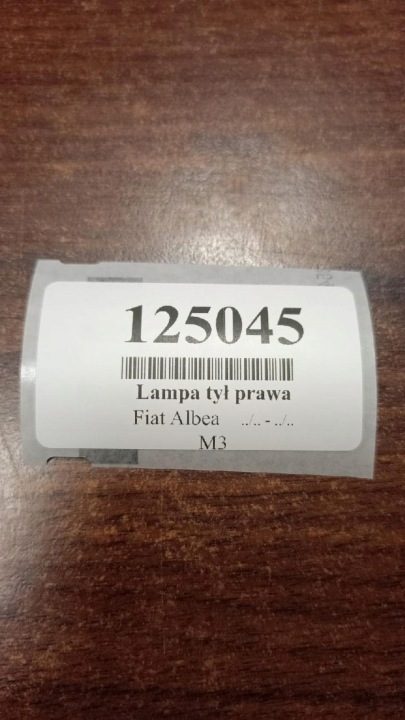 FIAT ALBEA ФОНАРЬ ПРАВЫЙ ЗАДНИЙ В КРЫШКУ 041520999000, фото 13