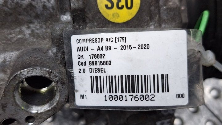 КОМПРЕССОР КОНДИЦИОНЕРА 8W5816803 AUDI A5 II F5 A4 B9 8W 2.0 TDI, фото 9