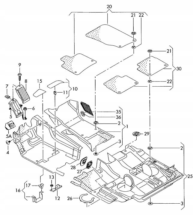 КРЕПЛЕНИЕ ОБШИВКИ СТОЙКИ AUDI Q7 4L 7L0864453, фото 2