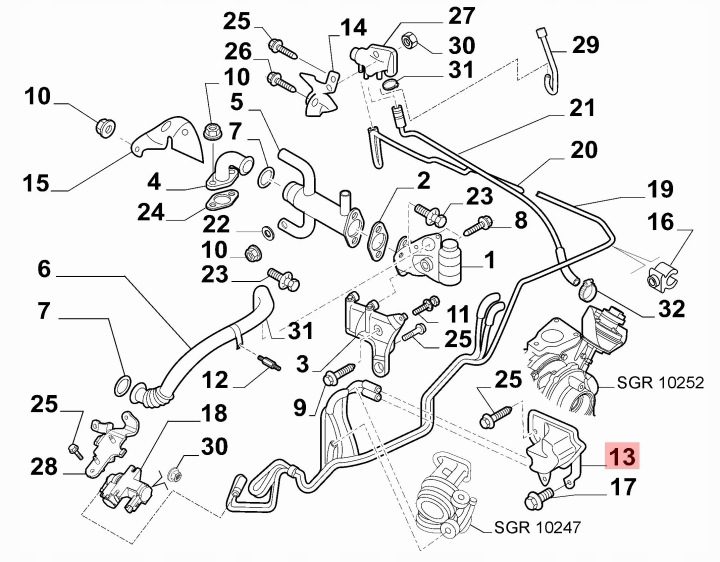 БАЧОК ВАКУУМА PEUGEOT 308 I 2.0 HDI 9646411180, фото 2