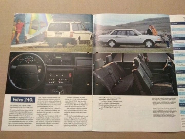 Проспект - VOLVO - КОМПЛЕКТ X4 - 1990 / 1994 / 1998 г., фото 3