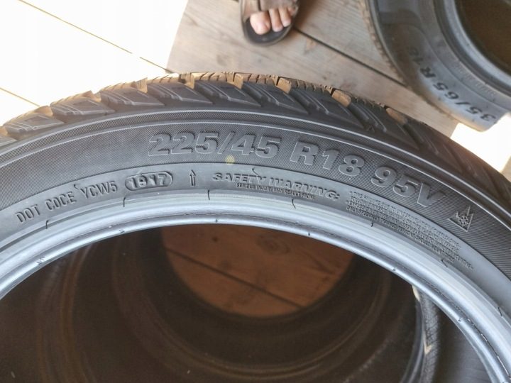 4× Шина зимняя Kumho WinterCraft WP51 225/45R18 95 В сцепление на снегу (3PMSF), фото 11