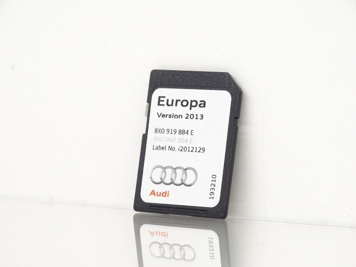 КАРТА ПАМЯТИ SD НАВИГАЦИЯ ЕВРОПА КАРТЫ ДЛЯ AUDI A1 8X Q3 8U 8X0919884E, фото 1