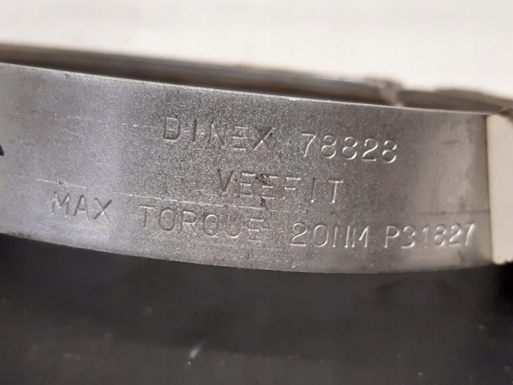 Хомут выхлопной трубы DAF DINEX78828, фото 3