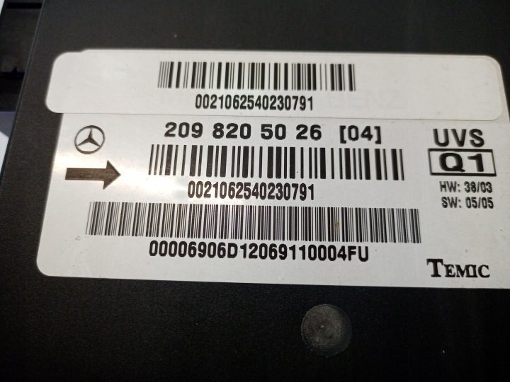 Блок управления крыши Mercedes CLK W209 A2098205026, фото 4