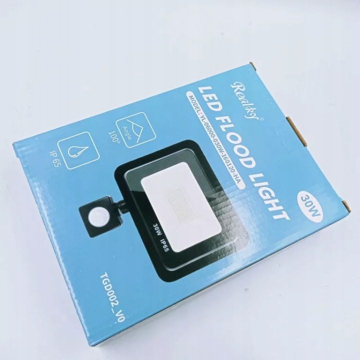 Прожектор Ledlumen 30 Вт с датчиком движения IP65 белый neutralny 4000 K, фото 1