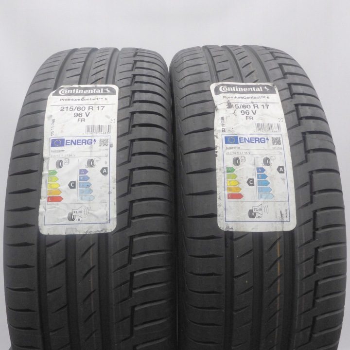 2× Шина летняя Continental PremiumContact 6 215/60R17 96 В защита диска, фото 1