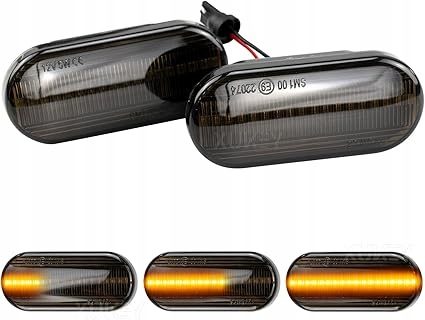 Поворотники LED AUTOXBERT для VW Ford Seat Skoda черные 2 шт., фото 4