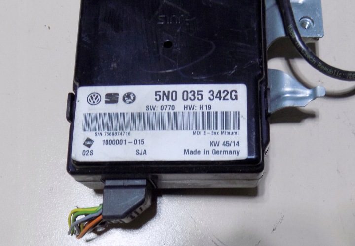 Блок управления интерфейс Toledo 4 VW Tiguan 5N Passat B7 5N0035342G, фото 2