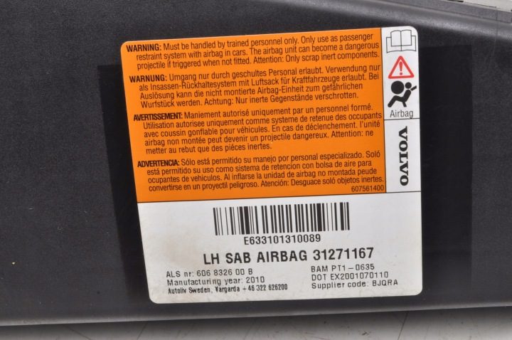 Подушка безопасности сиденье Volvo OE 31271167 ЛЕВОЕ, фото 2