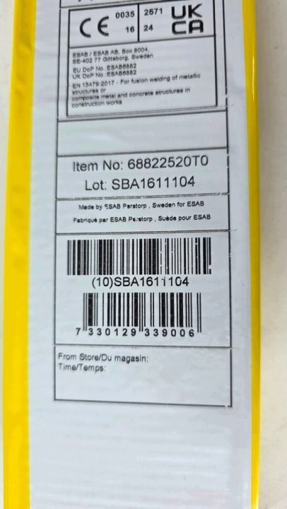 ESAB elektroda OK 68.82 2,5x300mm 1,4 кг 68822520T0, фото 3