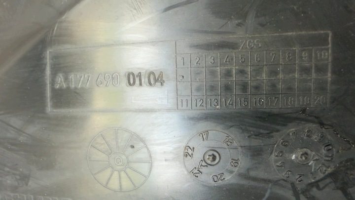 ПОДКРЫЛОК ЛЕВЫЙ ПЕРЕДНИЙ MERCEDES A-КЛАСС W177 OE A1776900104, фото 3