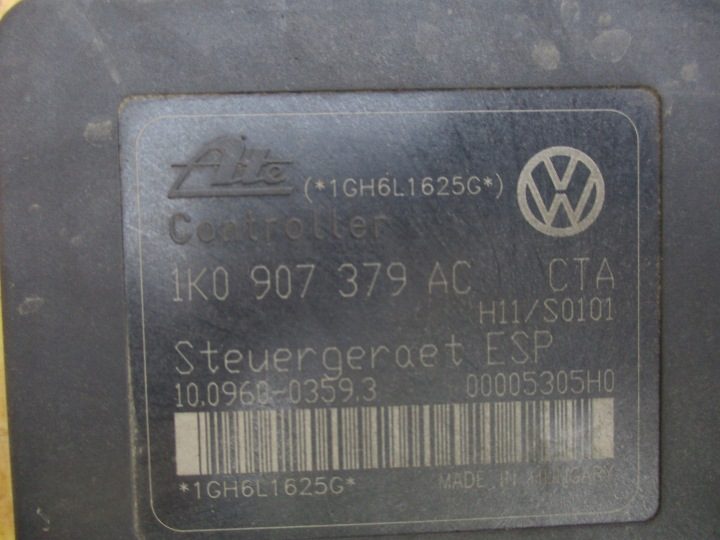 VW GOLF V A3 8P НАСОС ABS 1K0907379AC 1K0614518, фото 3