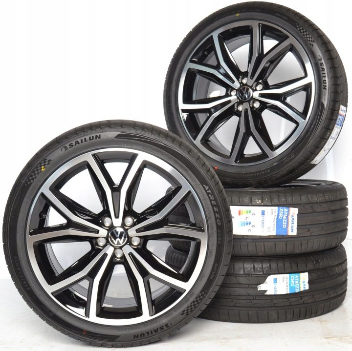 4X колеса летние 18" 5X112 оригинал VW T-Cross Skoda Kamiq Seat Ateca лето, фото 2
