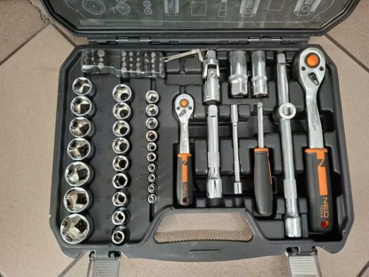 Комплект торцевых головок 73 шт. NEO TOOLS 10-054 1/2" 1/4", фото 4