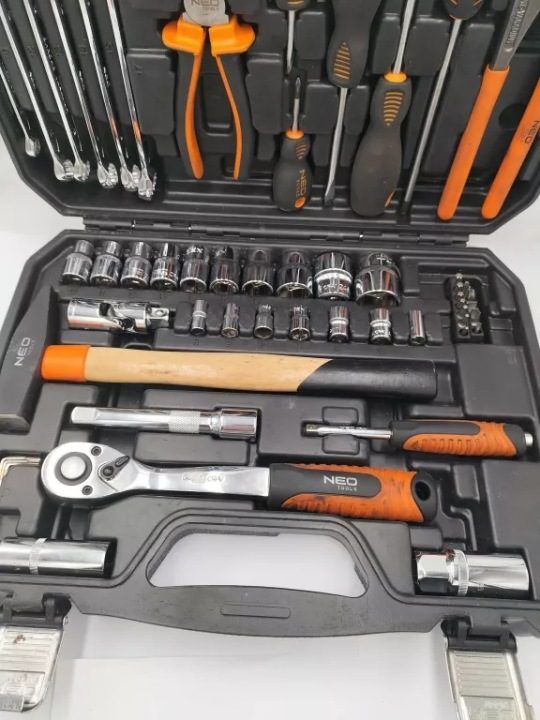 Комплект Инструментов Универсальный Кейс 56 шт. Торцевые головки NEO TOOLS, фото 2