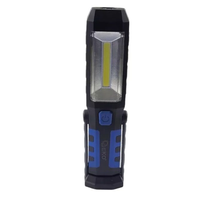 GEKO Лампа переносная 3W+3W LED COB 1200 мАч с кронштейном и magnesem G15113, фото 1