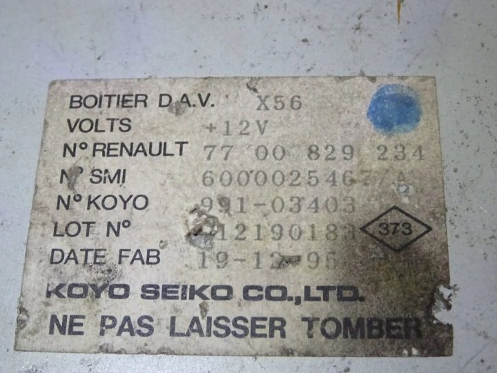 БЛОК УПРАВЛЕНИЯ ГИДРОУСИЛИТЕЛЯ RENAULT LAGUNA I 7700829234 NR44, фото 2