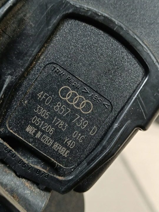 ЗАМОК ЗАМКА РЕМНЯ ЗАДНИЙ AUDI A6 C6 4F0857739D, фото 3