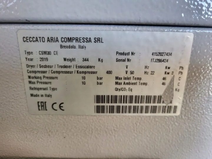 Компрессор масляный Atlas Copco Ceccato CSM 30 0 l 10 бар, фото 6