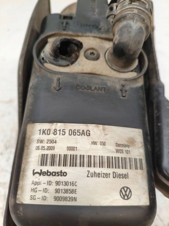 VOLKSWAGEN TOURAN I WEBASTO АВТОНОМНЫЙ ОТОПИТЕЛЬ 1K0815065, фото 2
