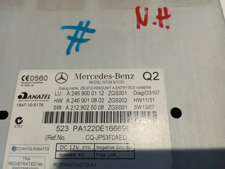 Магнитола Mercedes B-класс 246 A2469000112, фото 4