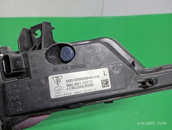 ПОВОРОТНИК СВЕТ ДХО LED ЛЕВЫЙ PORSCHE 911 992 CARRERA 19- 992941107C, фото 12