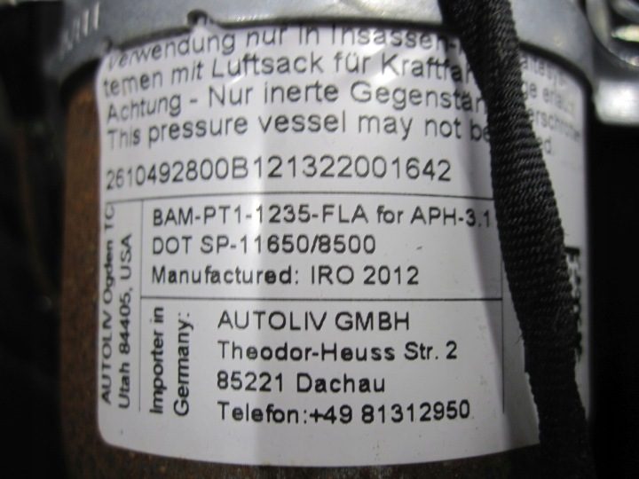 ASTRA J 12 г. Подушка безопасности пассажира 12847035, фото 8