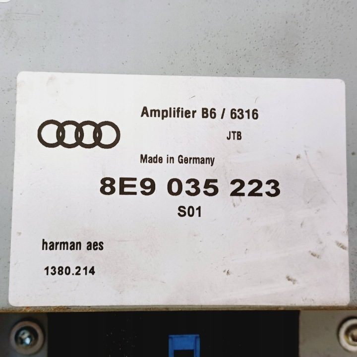 ДИНАМИК САБВУФЕР УСИЛИТЕЛЬ AUDI A4 B6 8E9035382 / 8E9035223 NR1029, фото 7
