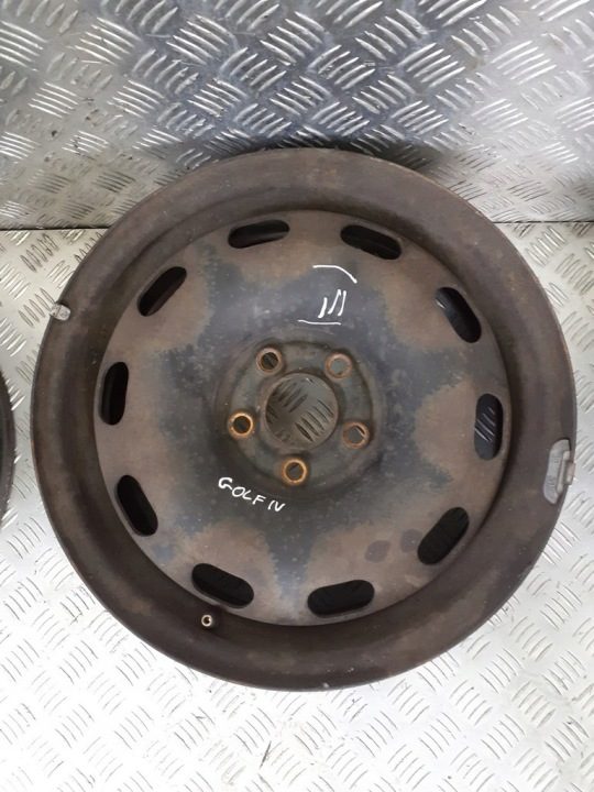4× Штампованный диск VW 6.0" x 15" 5x100, фото 3