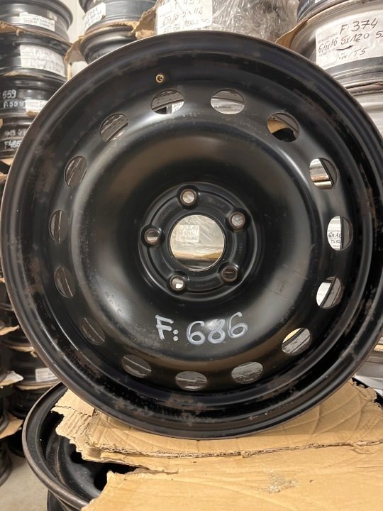 Штампованный диск Fiat OE 0052090714 6.5" x 16" 5x110 ET 40, фото 2