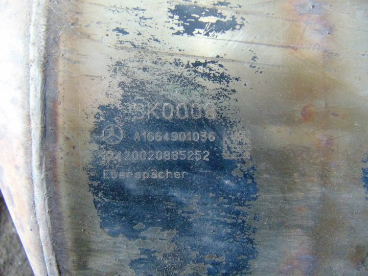 ЗАДНИЙ ГЛУШИТЕЛЬ ВЫХЛОП КАТАЛИЗАТОР W166 3.0 CDI, фото 5