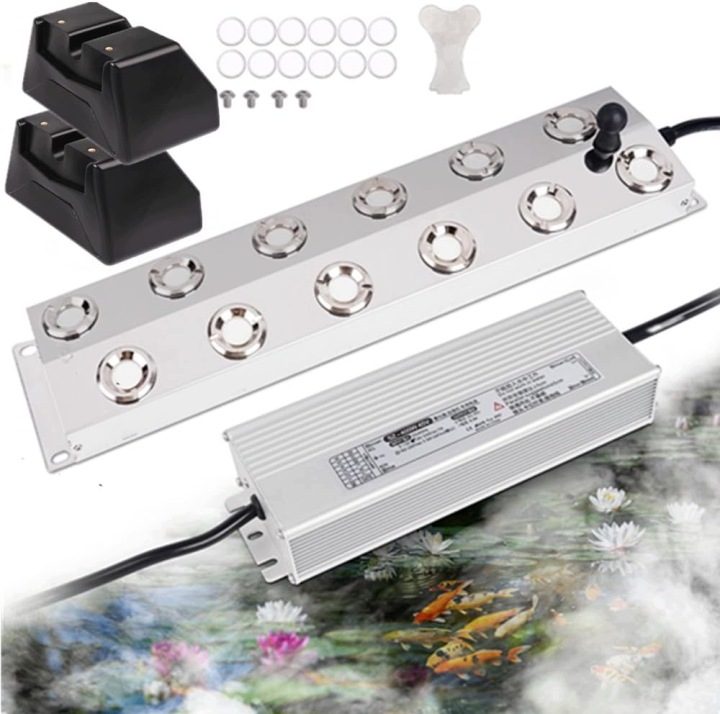 Ultradźwiękowy генератор mgły fontanna 12 głów 9L/H Ultrasonic 6Y G3542, фото 2