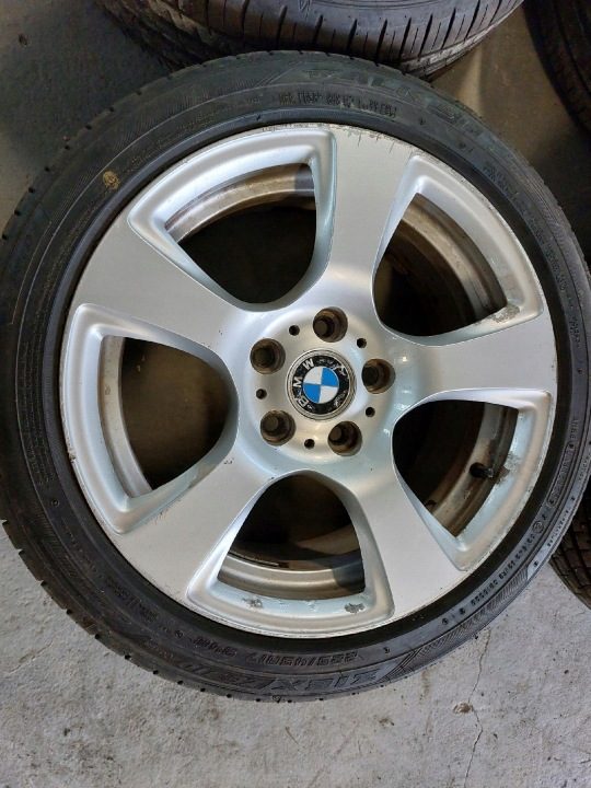 КОЛЕСА ЛИТЫЕ ДИСКИ 17" 225/45R17 BMW 5x120 ОРИГИНАЛЬНЫЕ ШИНЫ 7-8mm DOT 4522, фото 3