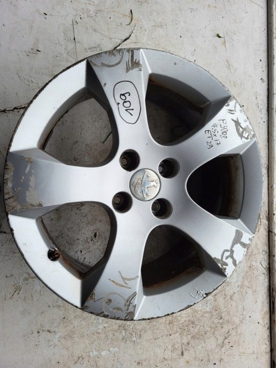 Литой диск Peugeot OE 9673738677 7.5" x 17" 4x108 ET 29, фото 1
