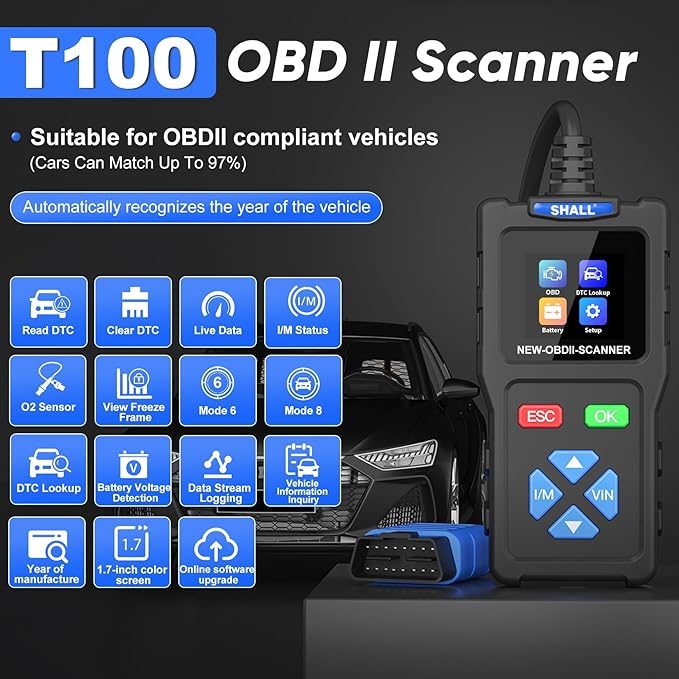 ТЕСТЕР СКАНЕР ИНТЕРФЕЙС ДИАГНОСТИЧЕСКИЙ OBD2 T100 J.POLSKI ODCZYT KODÓW DTC, фото 4
