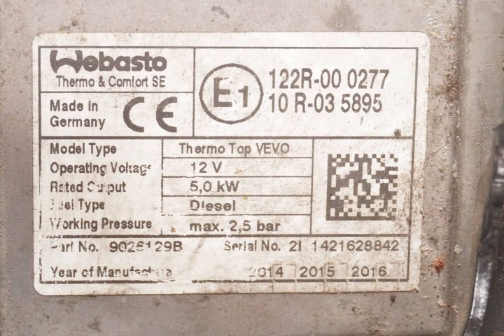 Автономный отопитель Webasto VW Passat B7 3AA815005D 9026129B, фото 8