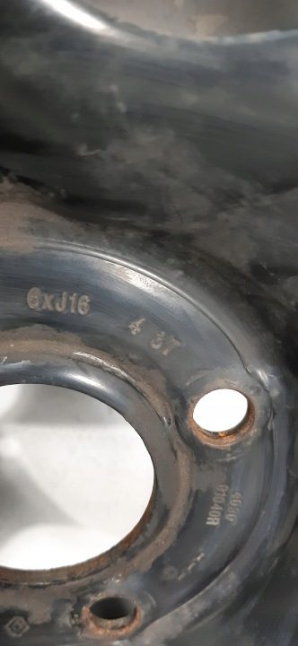 4X ШИНА ШТАМПОВАННЫЙ ДИСК КОЛЕСО DACIA RENAULT 16'' ET37 6JX16 403001040R, фото 12