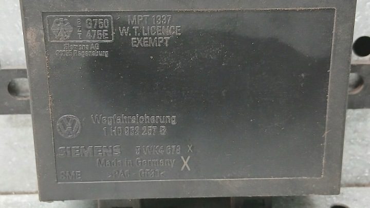 МОДУЛЬ IMMOBILAISERA VW POLO III 6N 95 г. 1.4B 1H0953257B, фото 2