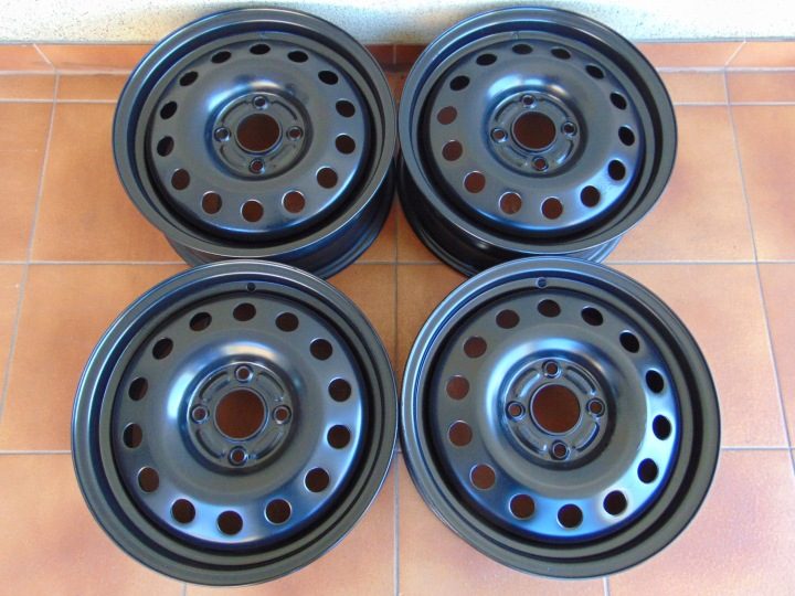 4× Штампованный диск Ford OE FORD 6X15 ET52,5 6.0" x 15" 4x108 ET 52,5, фото 1