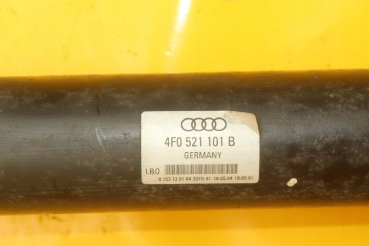 КАРДАННЫЙ ВАЛ АВТОМАТ AUDI A6 C6 4F0521101B 4.2 бензин ШТЫРЬ BBK СЕДАН, фото 3