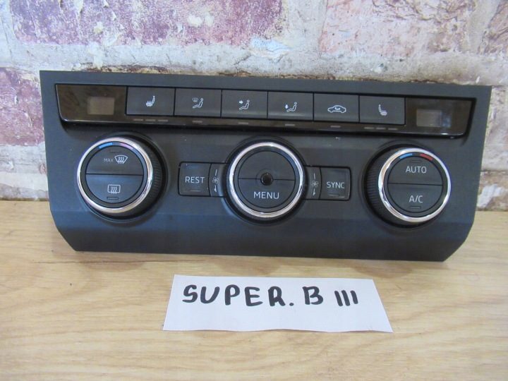 БЛОК УПРАВЛЕНИЯ КЛИМАТОМ 3V0907044BM SKODA SUPERB III, фото 1