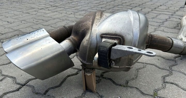 В СБОРЕ ВЫХЛОП PORSCHE MACAN ТУРБО 95B 3,6 95B253611N 95B253612B, фото 10