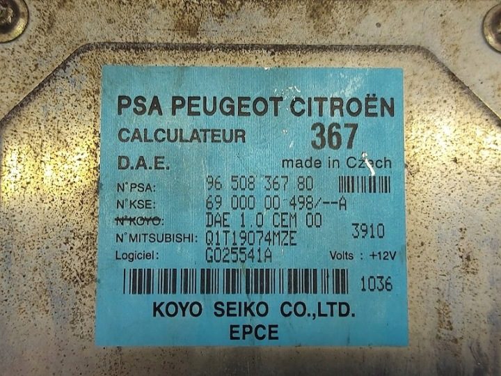 Блок управления Гидроусилителя 9650836780 6900000498 Q1T19074MZE KOYO PSA, фото 7