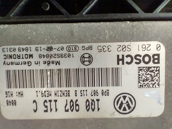 VW EOS 2.0 TFSI ЭБУ ДВИГАТЕЛЯ 1Q0907115C 0261S02335, фото 4